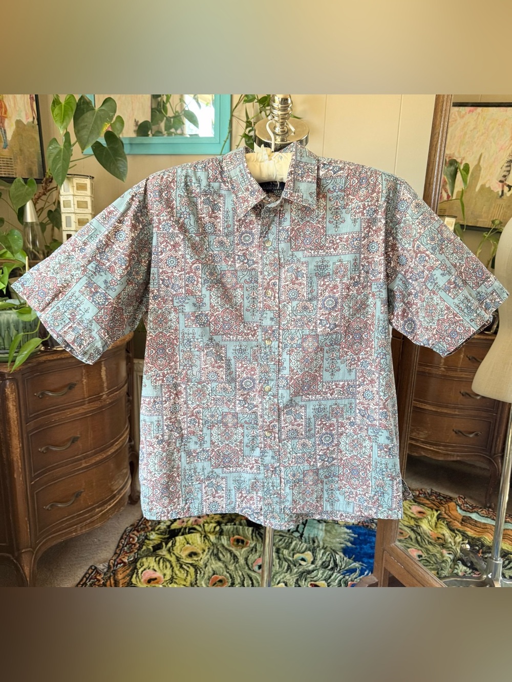 ONO by Liberty House Hawaiian Shirt Mens XLarge Short Sleeve Floral